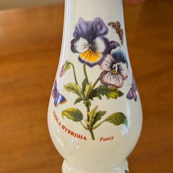 Portmeirion Botanic Garden Pansy Candle Stick Candleholder EUC - Picture 2 of 8